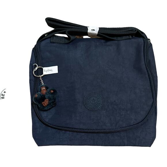 Kipling Kichirou Insulated Lunch Bag Blue New with tags - Picture 1 of 4